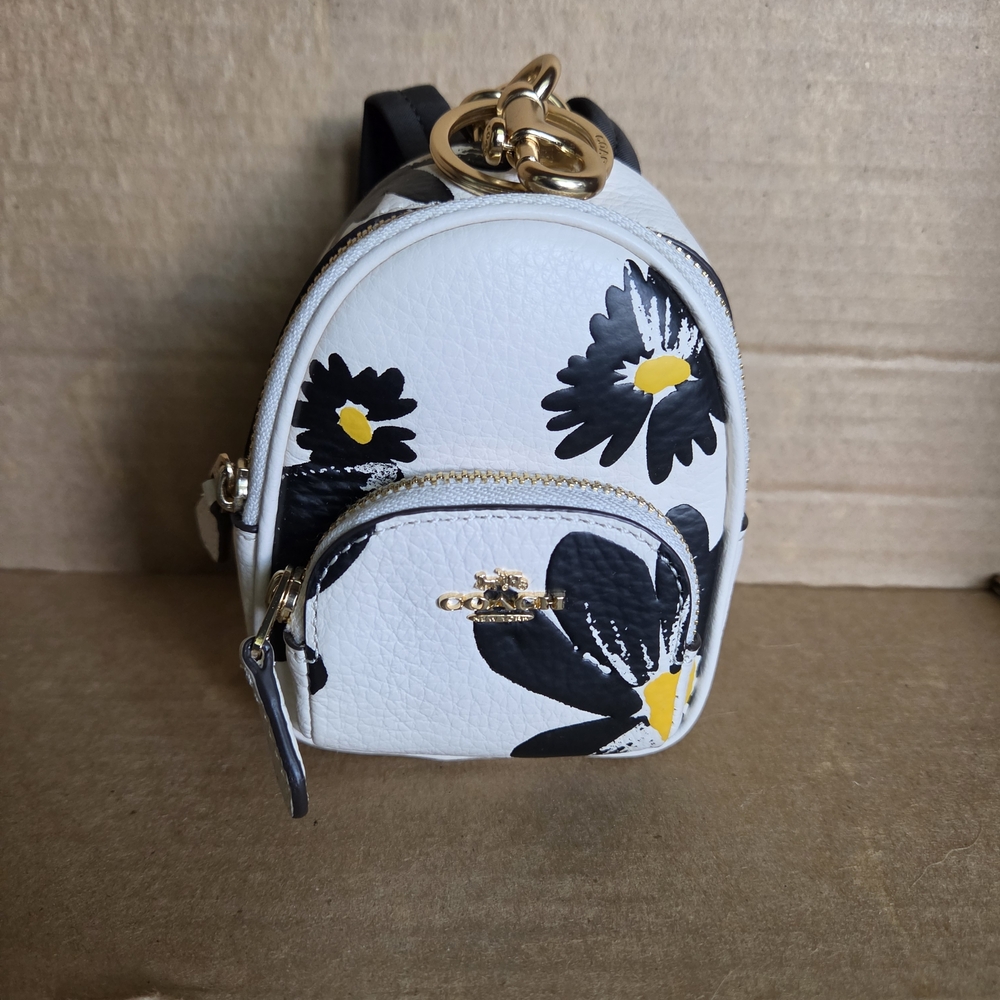 Coach Daisy Mini Court Backpack Bag Charm Keychain